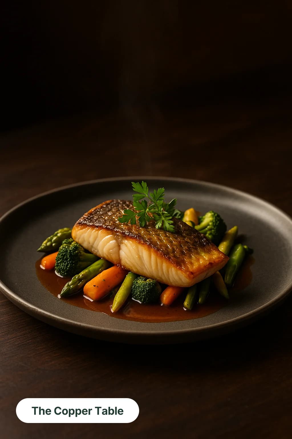 Photo post for The Copper Table, a neighbourhood bistro, with the business name set in the corner